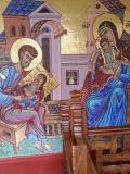 Св.Лука пишет икону Богородицы-мозаика