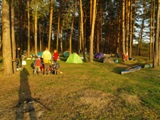 Закат над лагерем